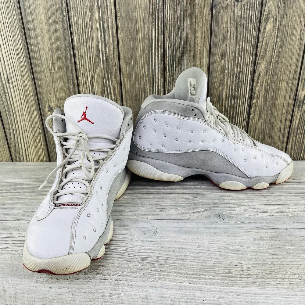 Nike Air Jordan 13 Retro Wolf Grey Men's Size 11, 414571-160 Sneakers No Insoles